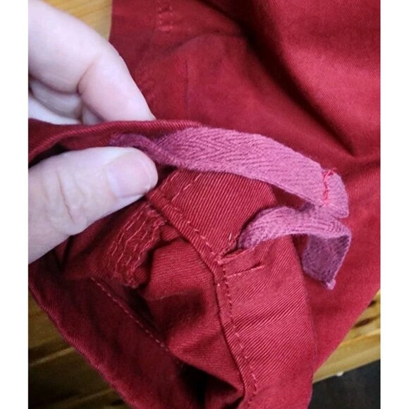 Must Way Cargo Pants Size 34X30 Utility Drawstring Outdoors Red Paratrooper - Picture 4 of 12
